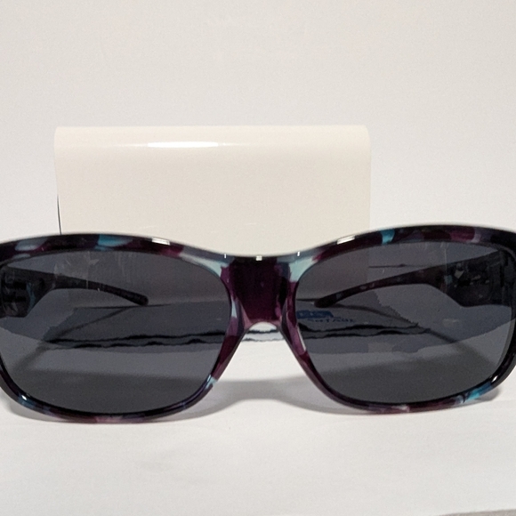 Jonathan Paul Polarized Fitovers Sunglasses Allure Turquoise Demi Grey. - Picture 2 of 11